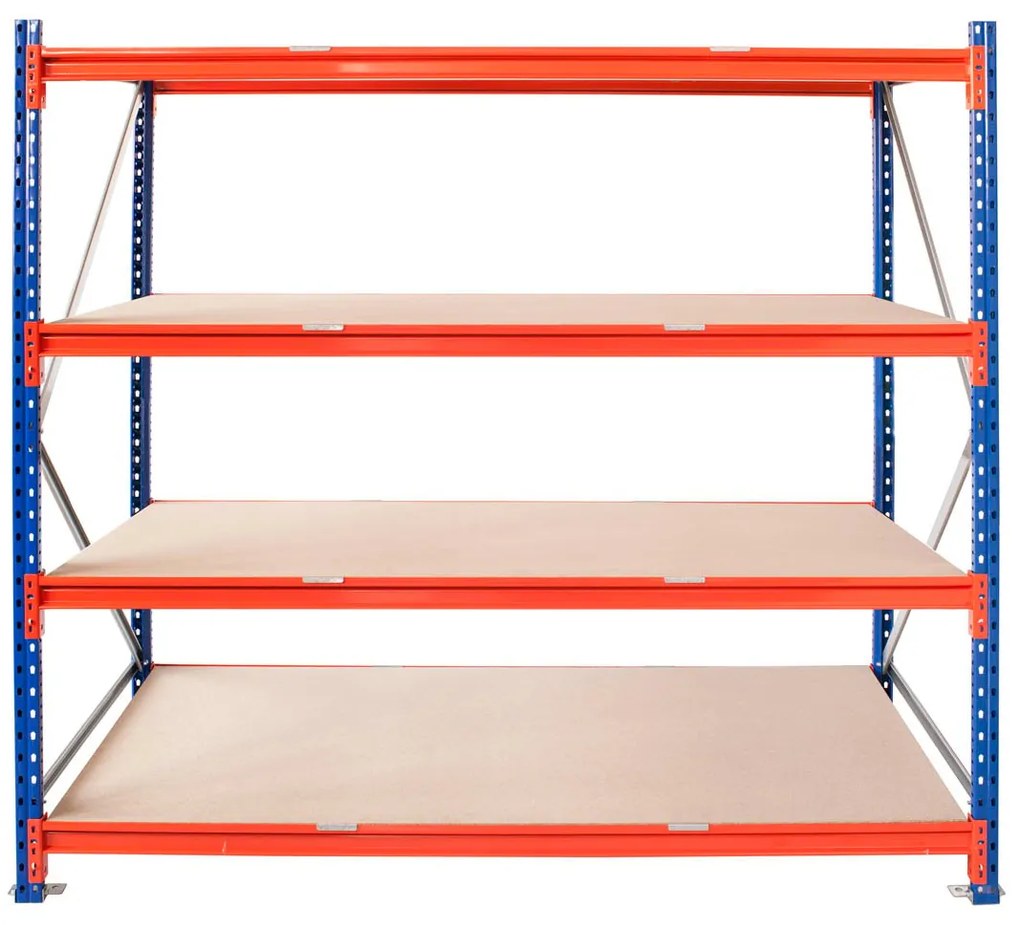 Kovový regál LONGSPAN, 200x150x80cm, 1000kg na policu