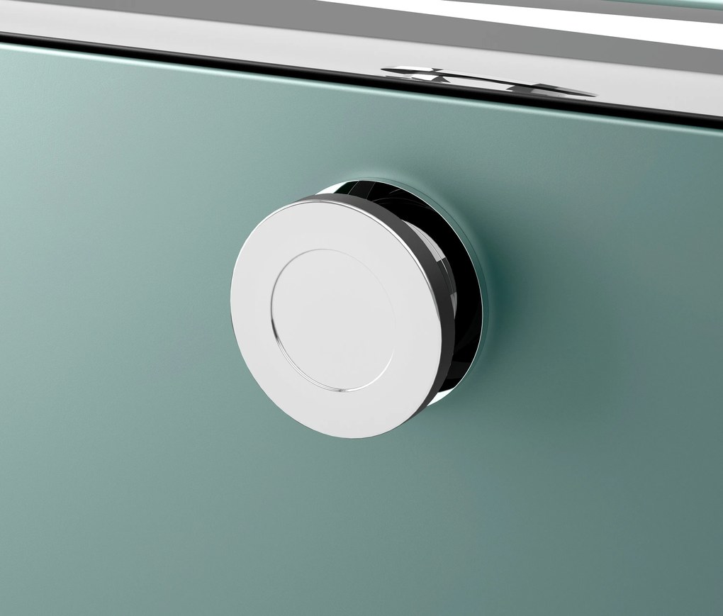 Kovový odkladací stolík »CN3« s 1 výklopným priečinkom, šalviový