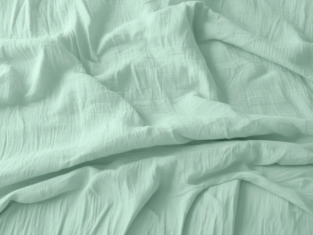 Mušelínová obliečka na vankúš MUSSARI 70x90 cm, mentolová