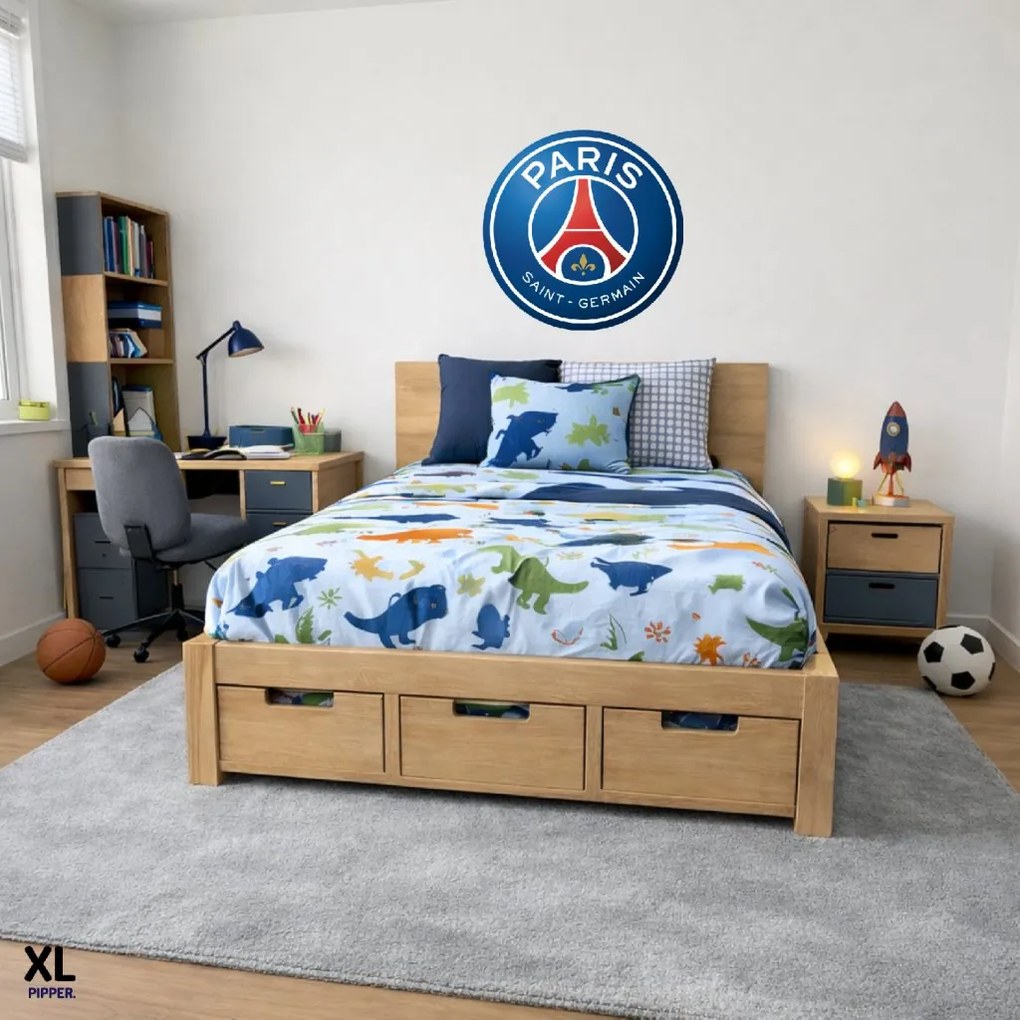 Textilná nálepka na stenu - logo "Paris Saint-Germain FC" Veľkosť: 40 cm