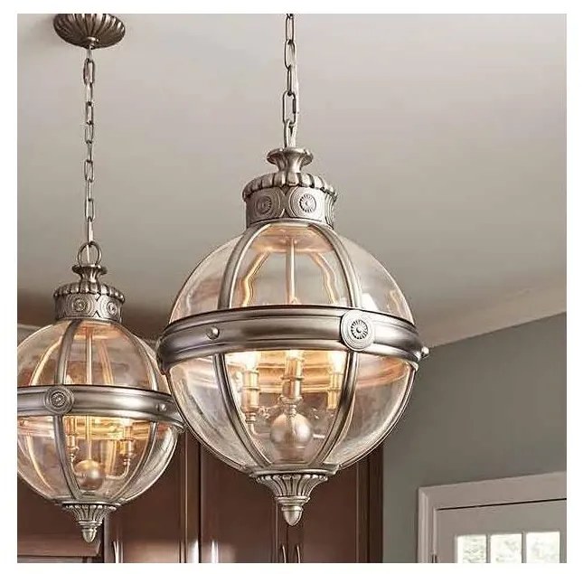 Feiss FE-ADAMS-3P-ANL - Luster na reťazi ADAMS 3xE14/60W/230V bronzová