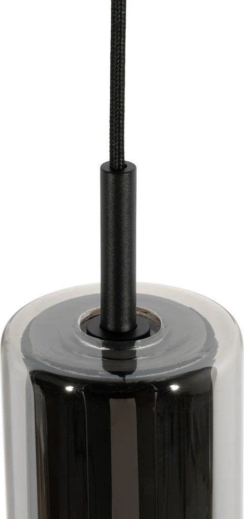 Moderné čierne závesné svietidlo pre koľajnicový systém 1-fázový - Iconic Lloyd