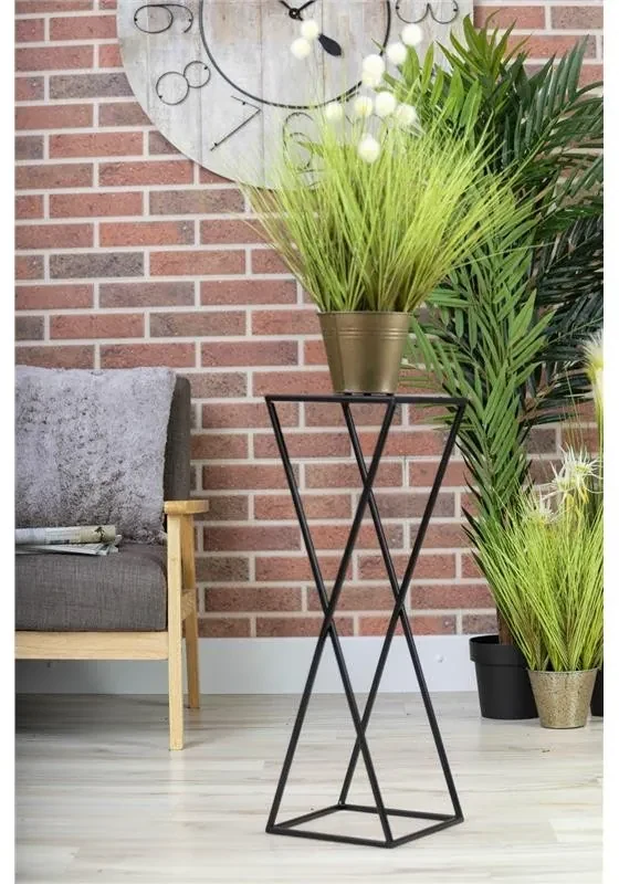 Stojan na kvety Espiral 70 cm čierny