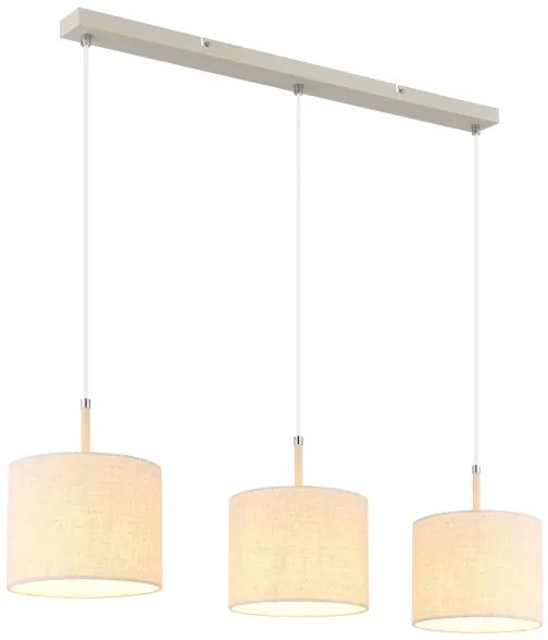 Globo 15968-3H - Závesný luster na lanku DELEON 3xE27/40W/230V