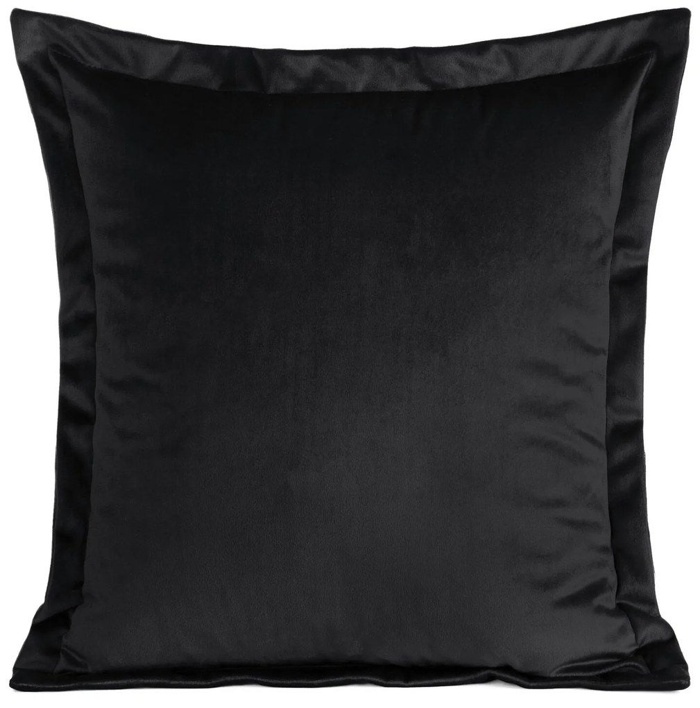 DEKORAČNÁ OBLIEČKA NA VANKÚŠ RIA45X45 CM ČIERNA