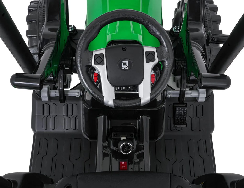 Ramiz MEGA Traktor D68 s prívesom zelený