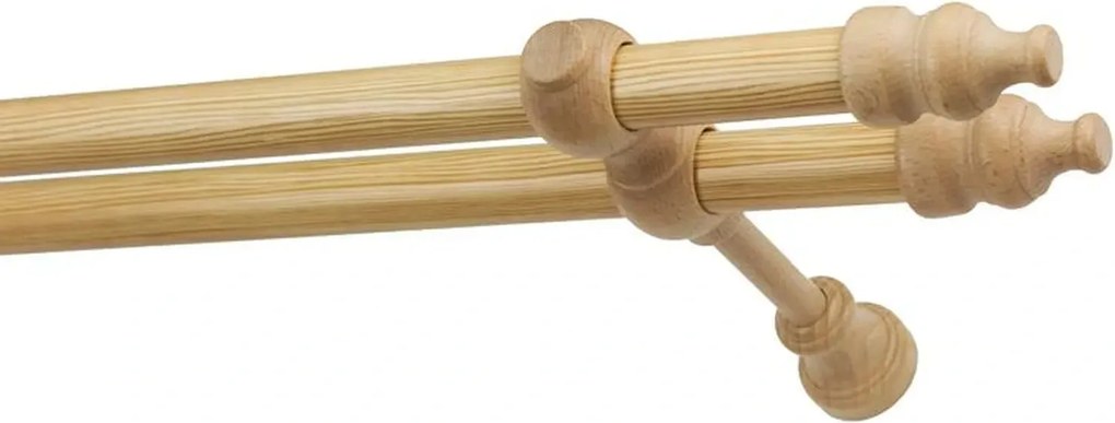 Garniže drevená 28x28mm dvojradové - BOROVICA