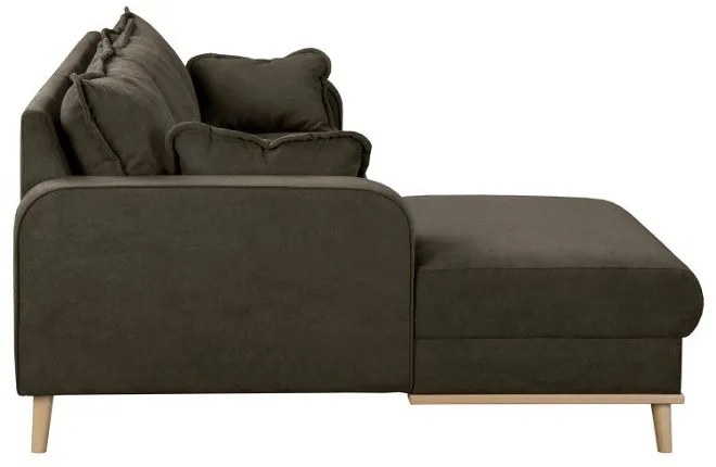 Hnedá rohová pohovka (ľavý roh) Beata - Ropez