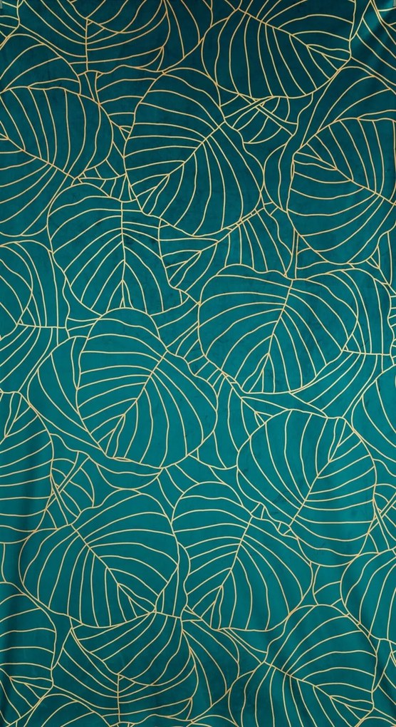 ZATEMŇOVACÍ ZÁVES NA KRÚŽKOCH LIMITED COLLECTION LILI2 140X250 CM TYRKYSOVÁ