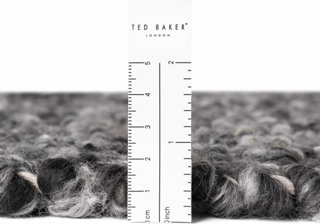 Ted Baker, Kusový koberec Ted Baker Notting Hill 106345 Dark Grey, 200x290, šedá, obývacia izba
