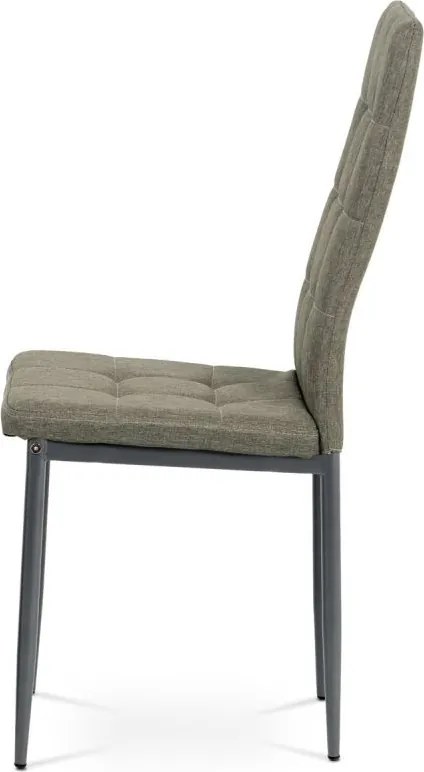 Moderná jedálenská stolička ARIS v hnedom odtieni