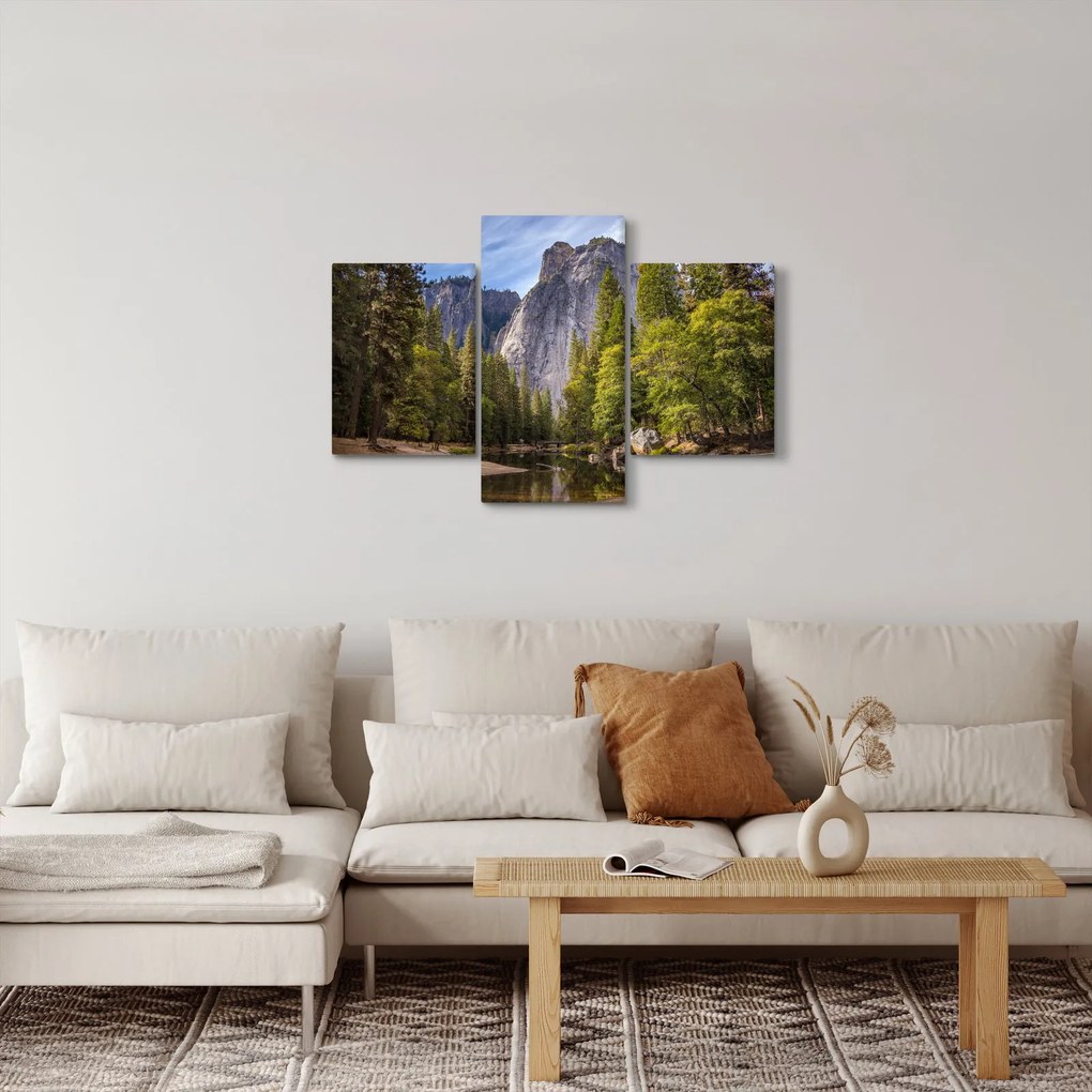 Obraz - Pod Yosemite skalou (90x60 cm)