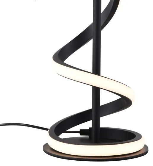ONLI - LED Stolná lampa TWIST LED/12W/230V 4000K 40 cm čierna