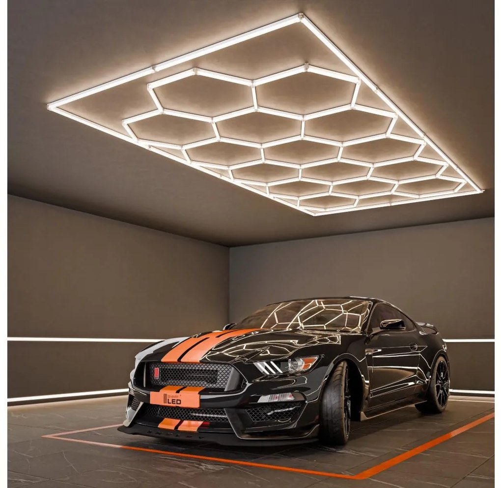 LED Stropné svietidlo LED/696W/85-265V 4000K 484x243 cm CRI 90 IP54 biele