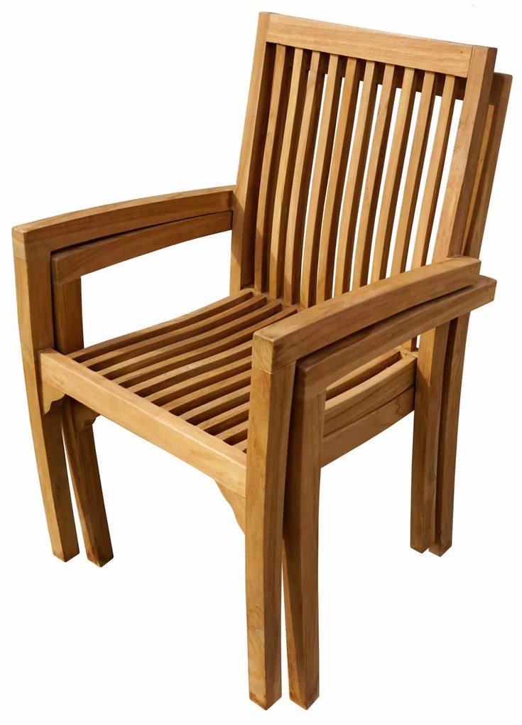 Stohovateľné kreslo RIVIERA teak natural