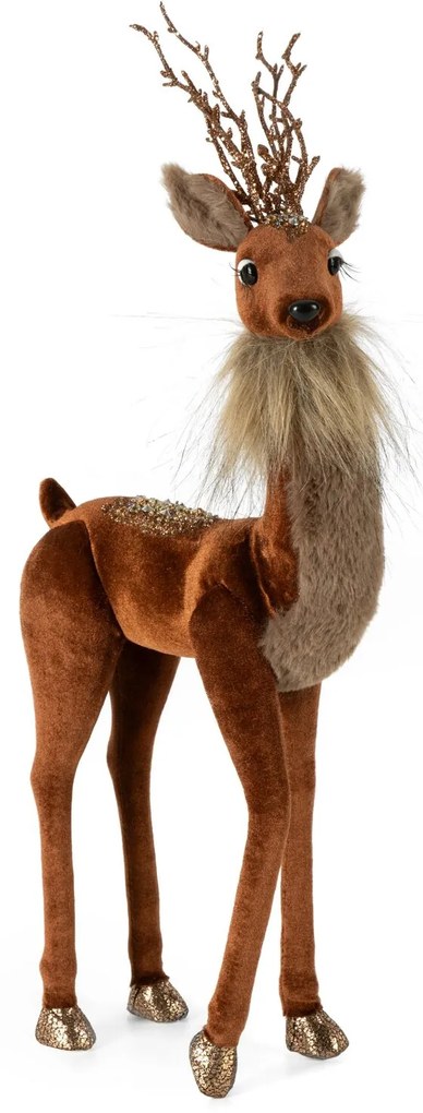 DEKORAČNÁ FIGÚRKA DEER 19X45 CM HNEDÁ