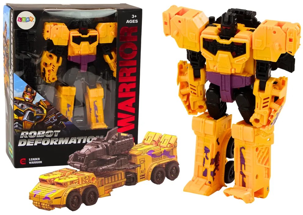 LEAN TOYS Robotický tank 2v1 Transformers X-Warrior – žltá