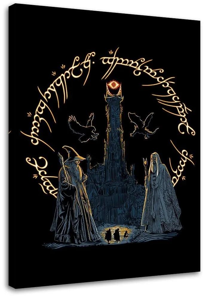 Gario Obraz na plátne Pán prsteňov, Gandalf, Sauron, Saruman - DDJVigo Rozmery: 40 x 60 cm