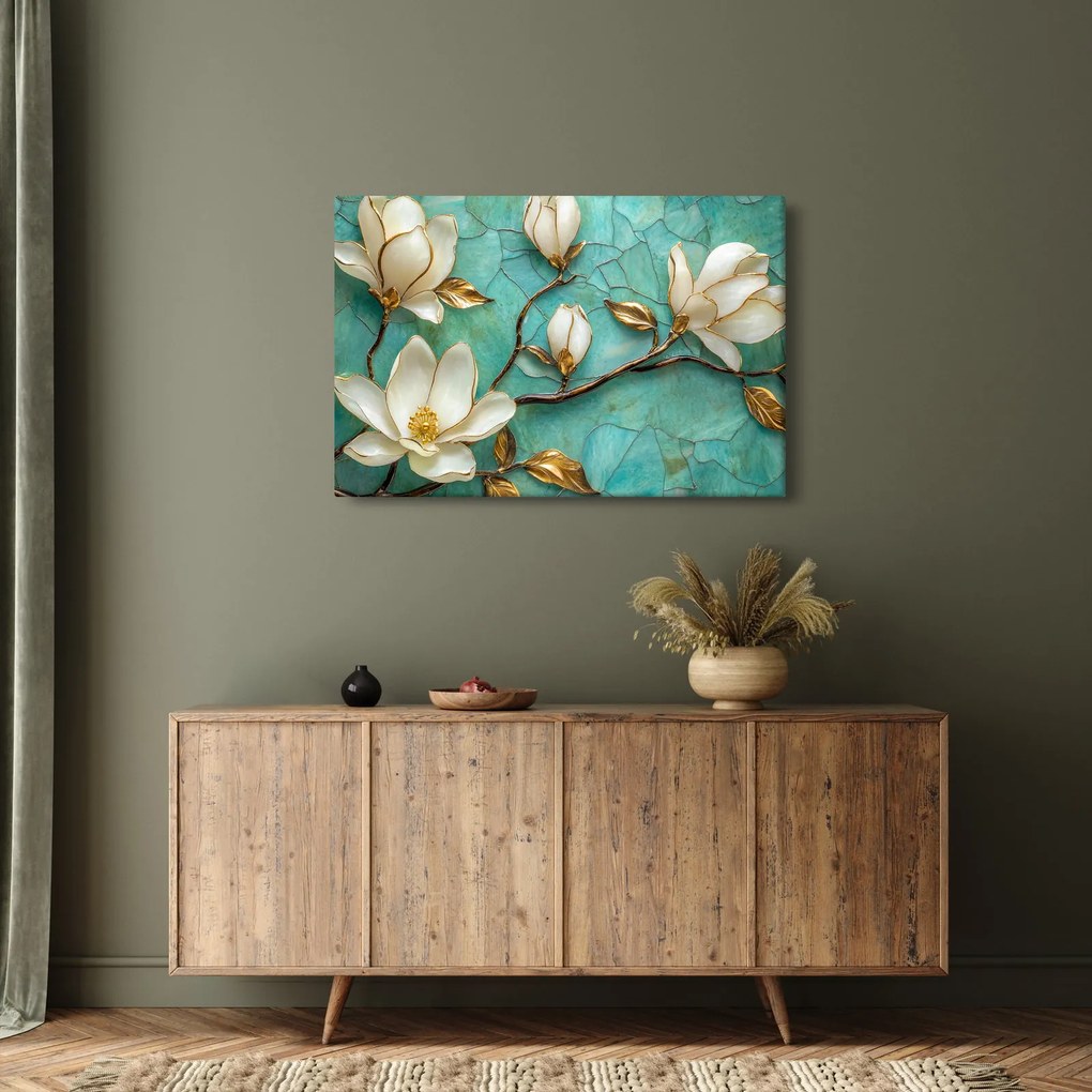 Obraz - 3D magnólia (90x60 cm)