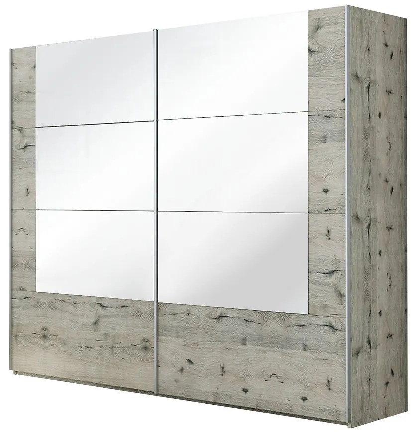 Skriňa Talin 250 dub wellington/zrkadlo