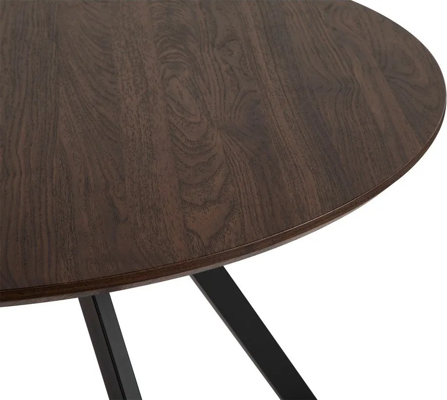 Okrúhly jedálenský stôl v dekore orecha ø 120 cm Rivo – Bonami Essentials