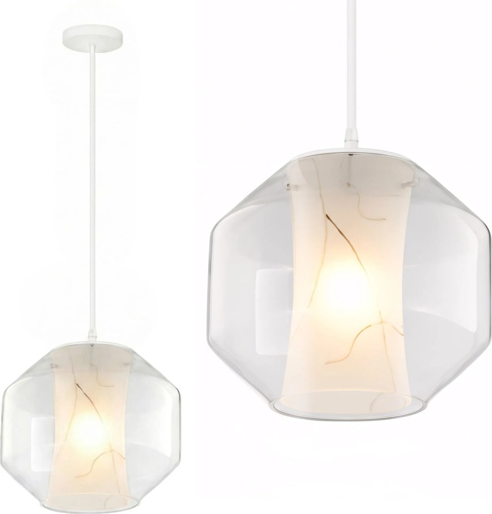 Toolight - závesné svietidlo MARBLE E27 60W APP908-1CP, imitácia mramoru, OSW-06674