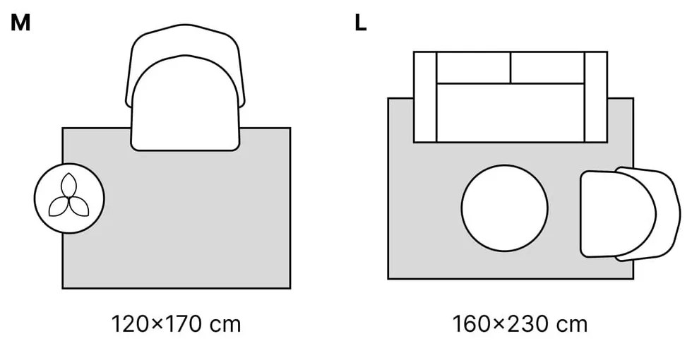 Sivý koberec 120x170 cm Creation – Think Rugs