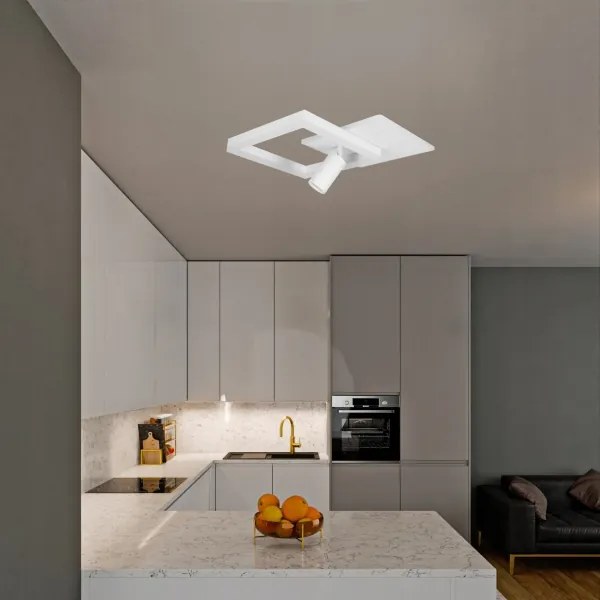 LED stropné svietidlo LED/38W/230V + 1xGU10/30W biela