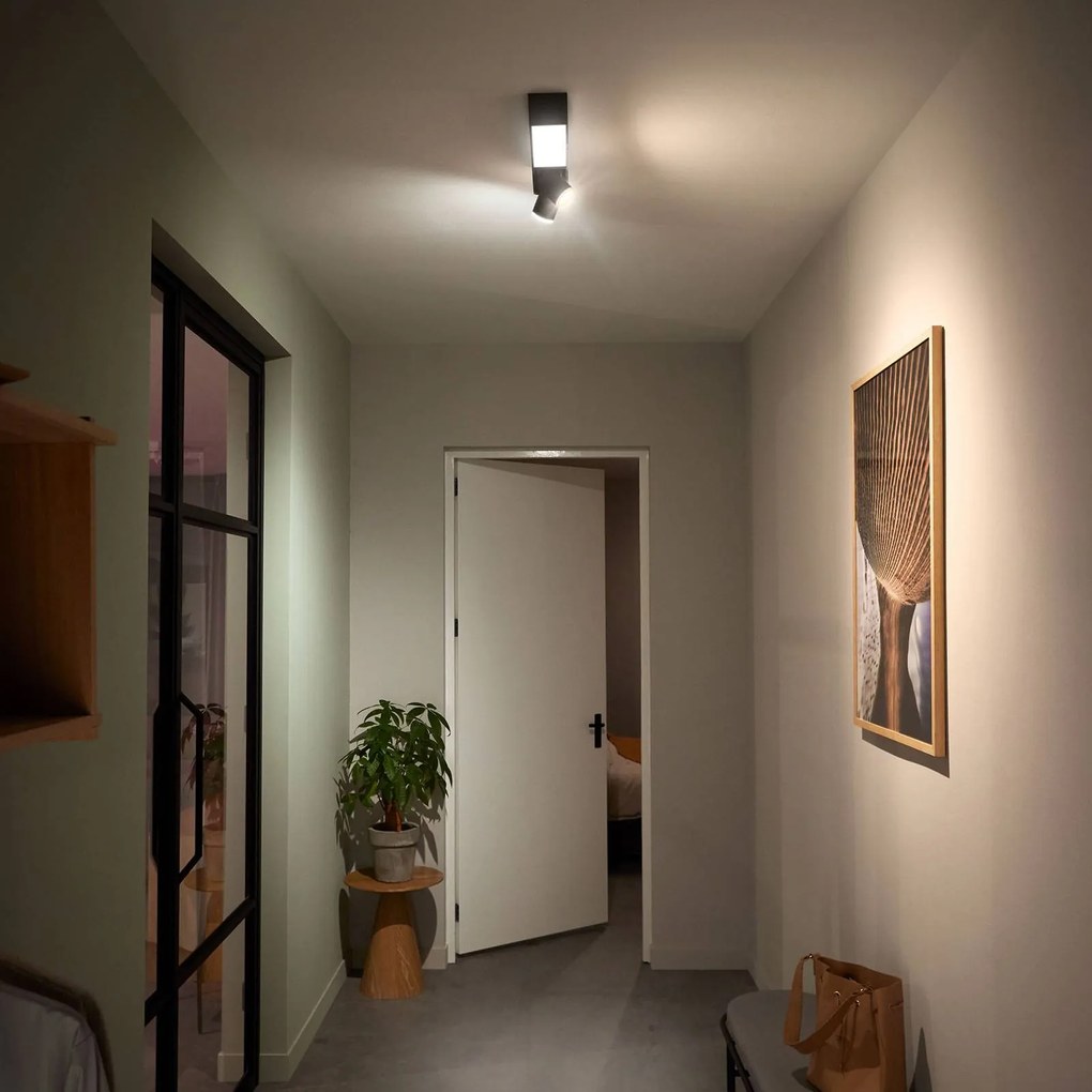 Philips Hue Centris LED svetlo, 2–pl., čierne