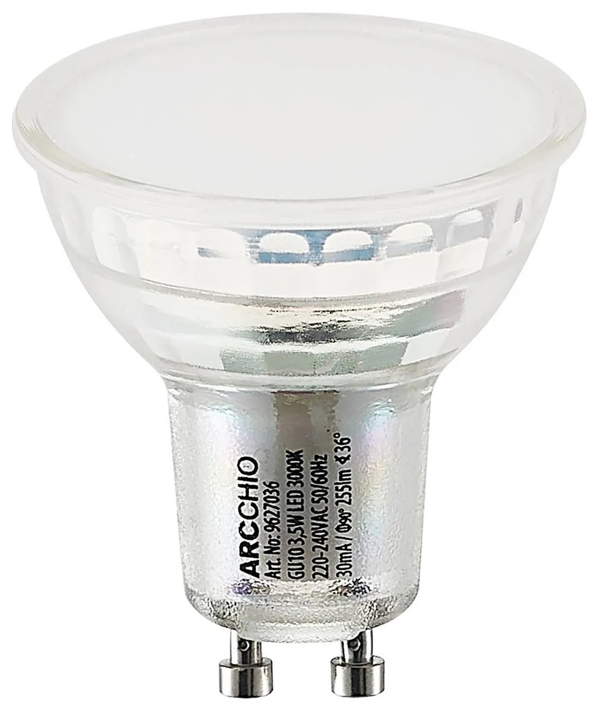 LED reflektor GU10 3,5W 3.000K 120° sklo