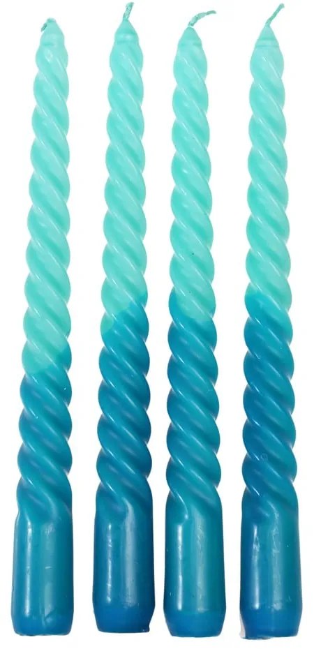 Sviečky v súprave 4 ks doba horenia 3 h Dip Dye – Rex London