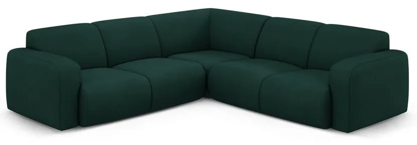 Tmavozelená rohová pohovka (variabilná/do L) Molino – Micadoni Home