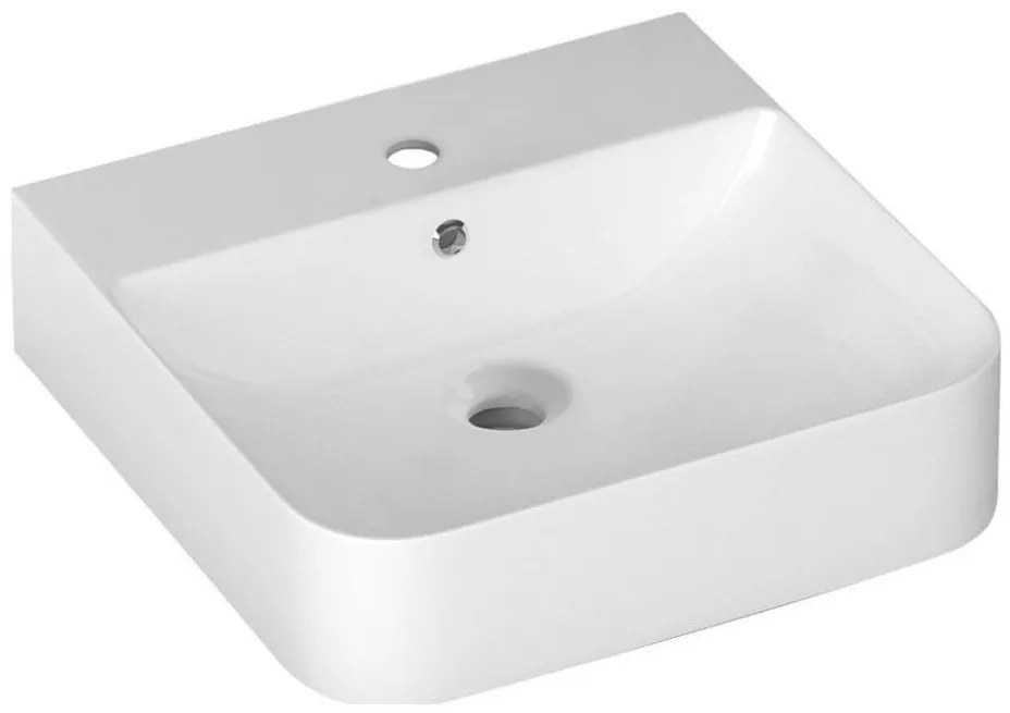 Isvea - Umývadlo na dosku/závesné SOTT AQUA 50x50 cm keramika/biela