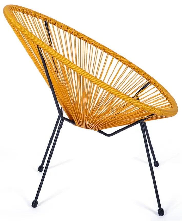 Žlté kovové/plastové záhradné kreslo Avocado Comfort – Bonami Selection