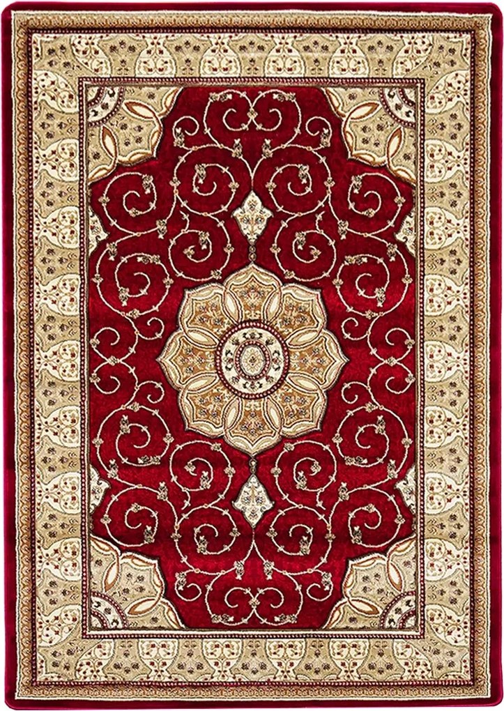BE Koberec Adora 5792 Red – červený obdĺžnikový Rozmer: 280x370 cm