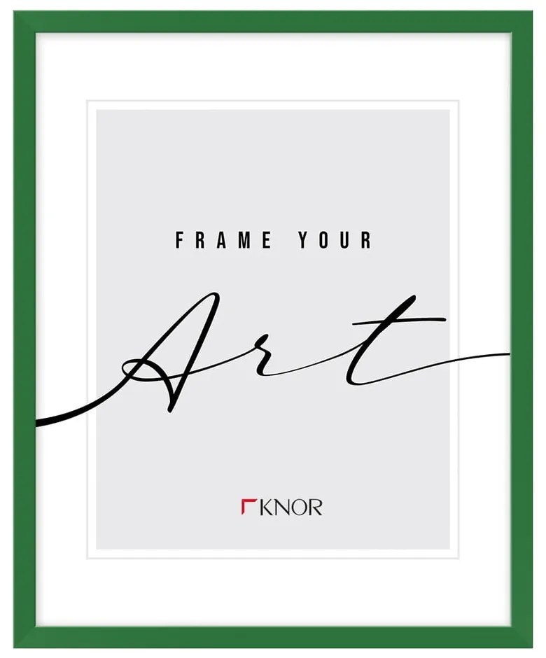 Zelený stojací/na stenu rámček 12x17 cm – knor