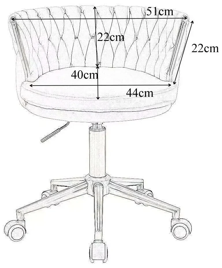 LuxuryForm DESIGN Stolička LYON VELUR na zlatom kríži - latte