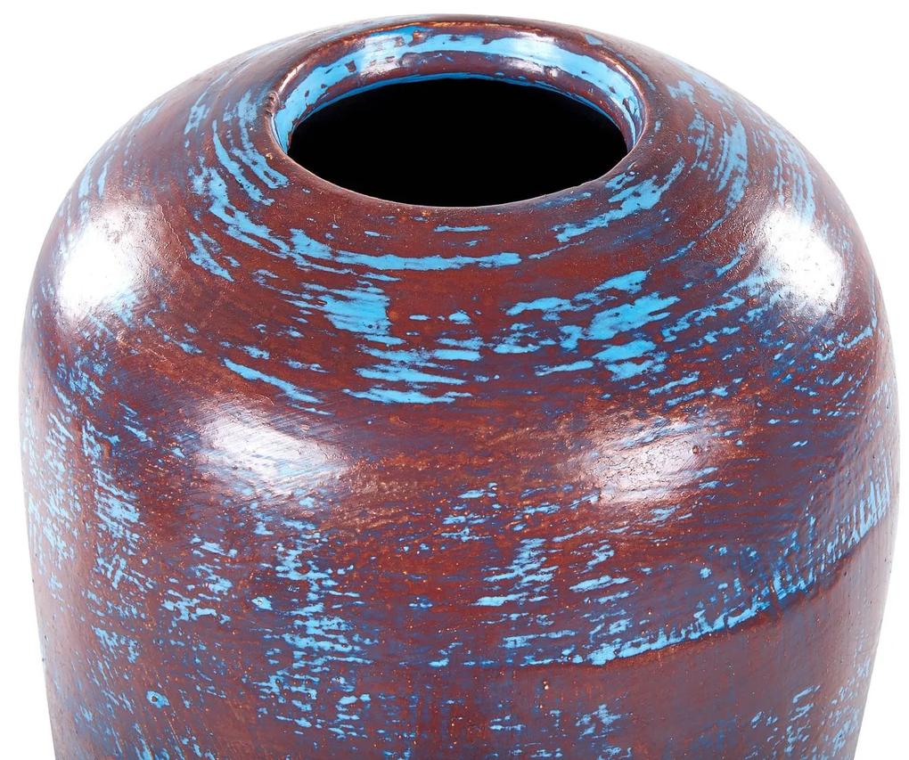 Terakota Dekoratívna váza 59 Modrá DOJRAN Beliani