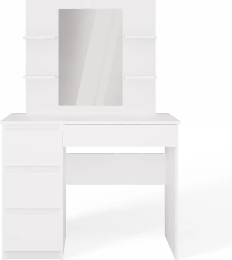 Toaletný stolík Marina Mijas 98,4 cm biely ľavý