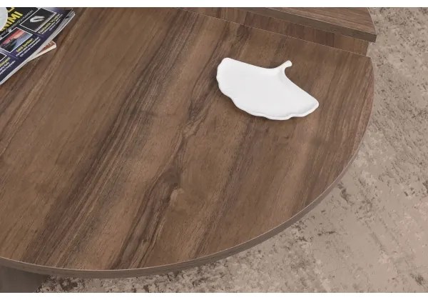 SADA 2x Konferenčný stolík PODIUM hnedá