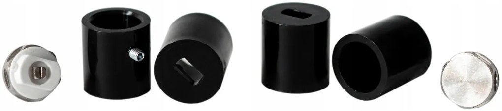 Regnis Retro, vykurovacie teleso 300x1650mm so stredovým pripojením 50mm, 644W, čierna matná, RETRO165/30/D5/BLACK