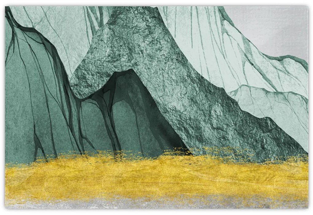 Obraz - Smaragdové hory N⁰2 (90x60 cm)