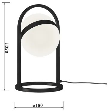Wofi 8046-102 - LED Dotyková stmievateľná lampa AVIGNON LED/10,5W/230V čierna