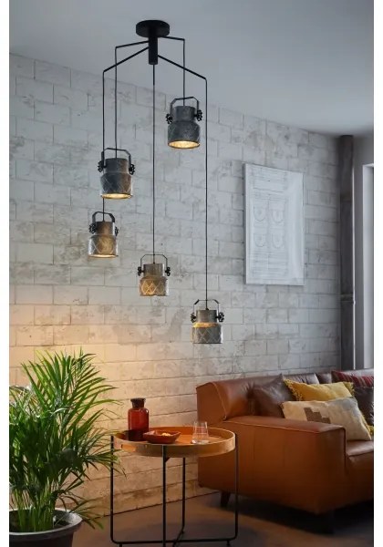 Eglo 39856 - Prisadený luster HILCOTT 5xE27/40W/230V