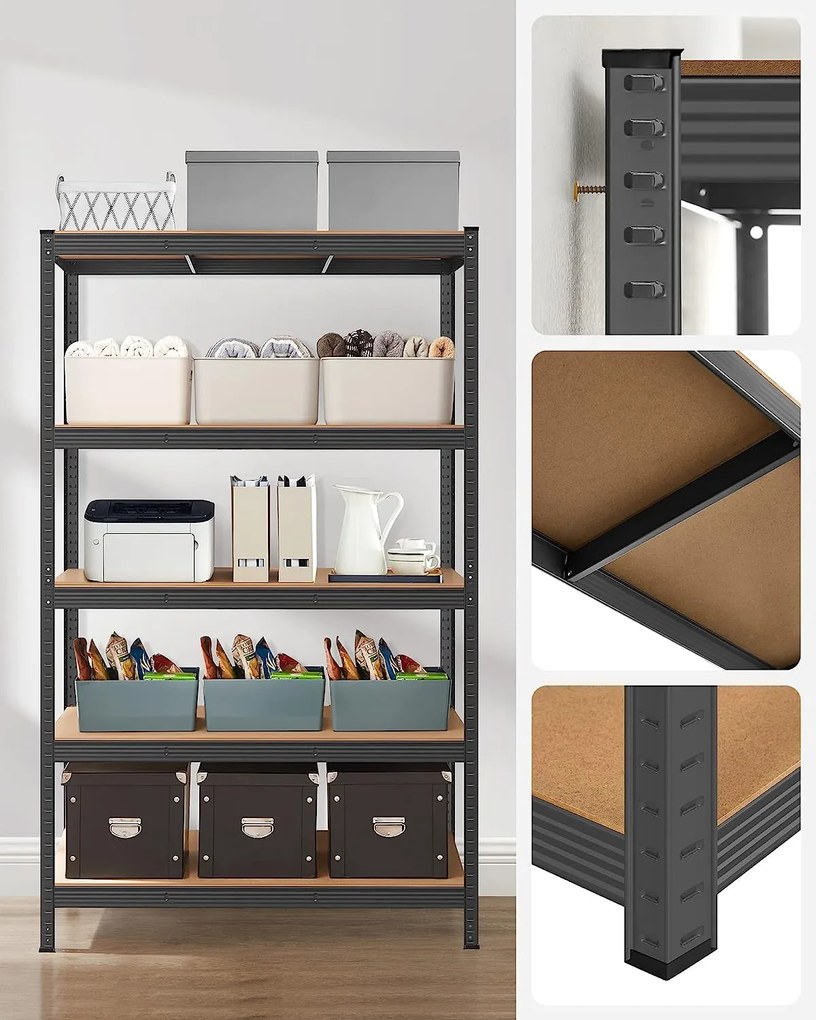 Policový regál 60 x 120 x 200 cm SONGMICS GLR060B01