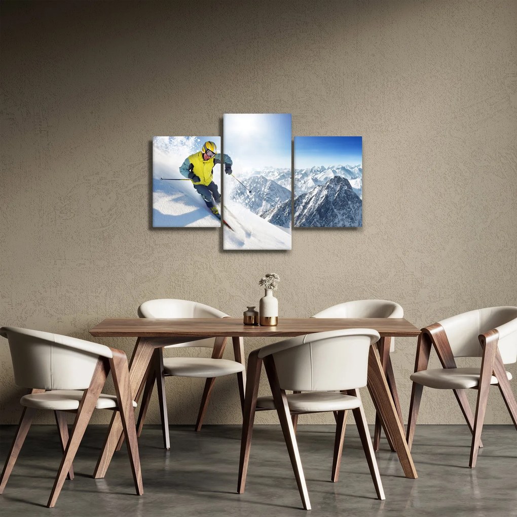 Obraz - Lyžiar (90x60 cm)