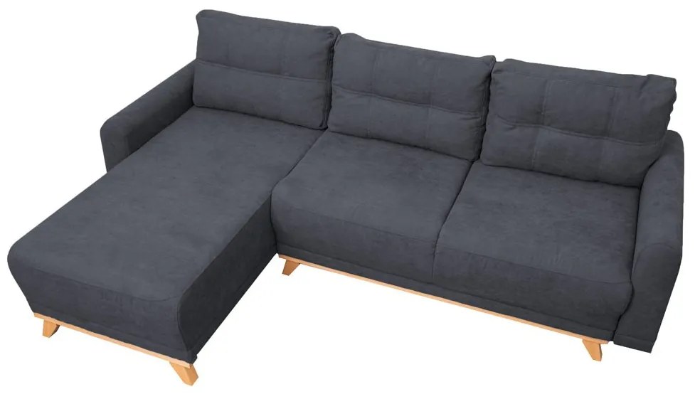 Tmavosivá rohová sedacia súprava ORANGE Varianta: Ľavý roh