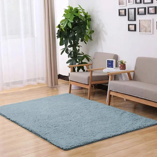 Protišmykový koberec ALPACA strieborný