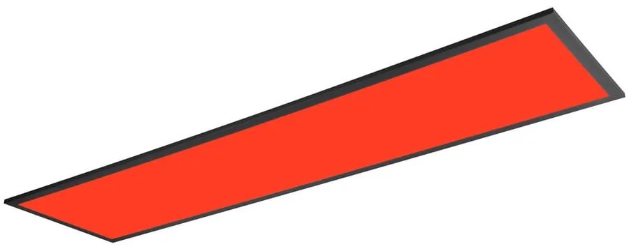 Čierne LED stropné svietidlo 29.5x119.5 cm Beta – Reality