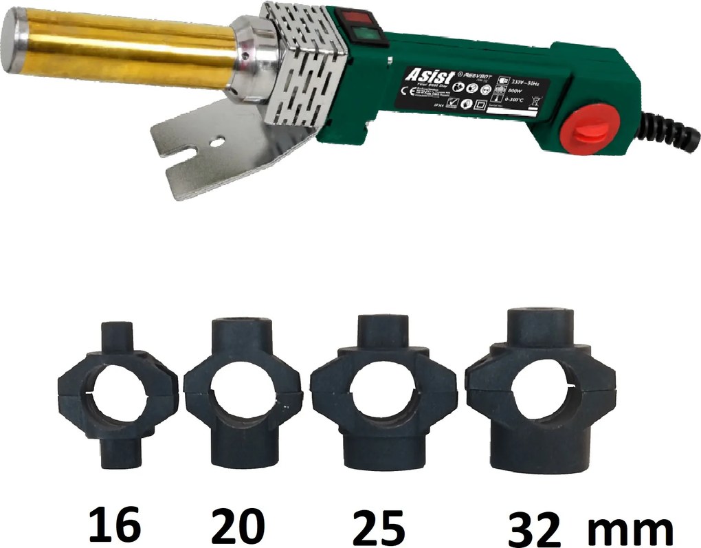 ASIST AE6V80T Zváračka plastových rúrok s hrotom, 800 W